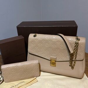 Louis Vuitton empreinte saint germain mm color dune & LV empreinte zippy wallet